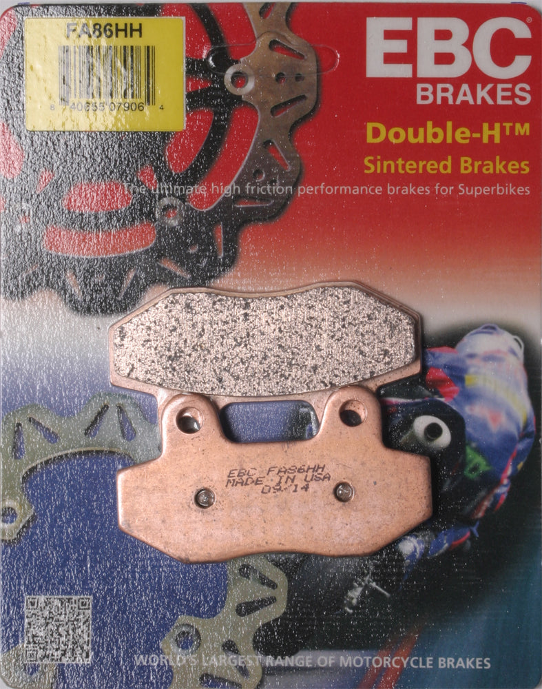 EBC Brake Pads Fa86hh Double H Sintered for Hyosung and Honda Motorcycles