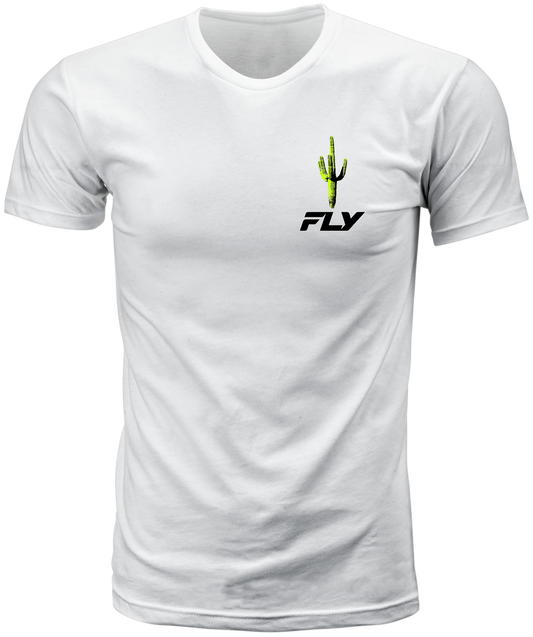 Fly Racing Desert Tee White 2X-Large - Comfortable Short Sleeve Shirt with Premium Fit