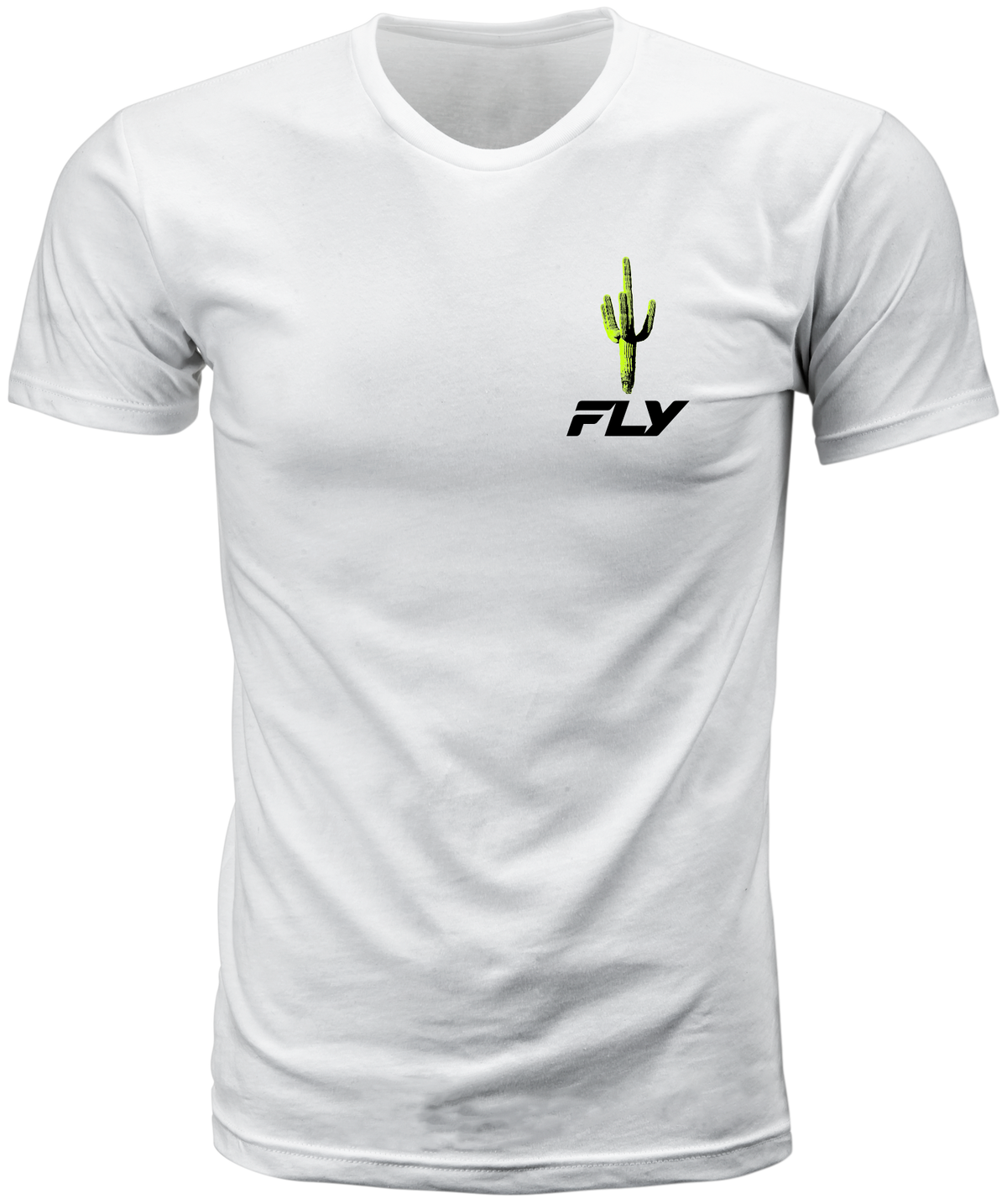 Fly Racing Desert Tee White Medium - Comfortable Short Sleeve Shirt for Men