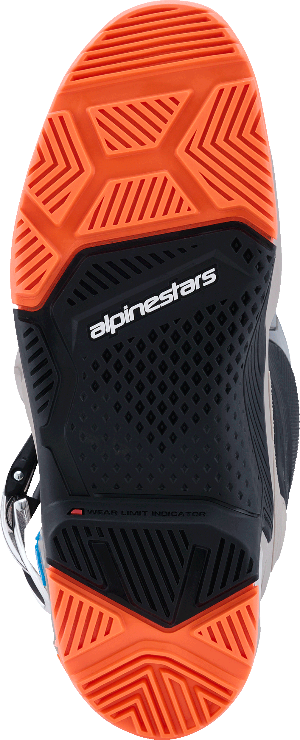Alpinestars Tech 7 Enduro Offroad Boots US 8 Black, Warm Grey & Orange Fluo
