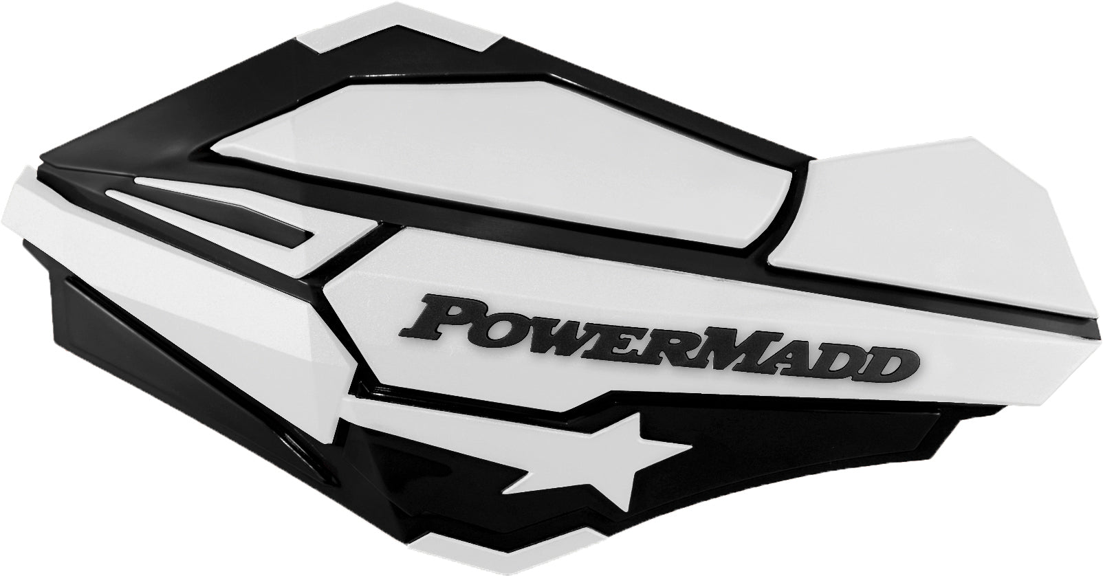 POWERMADD Sentinel Handguards Black and White – Universal Handguards for Snowmobiles, ATVs, and MX Bikes