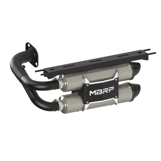 MBRP Part Number AT-9110PT Dual Stacked Slip-On System with Performance Muffler for Honda Talon 1000 Models