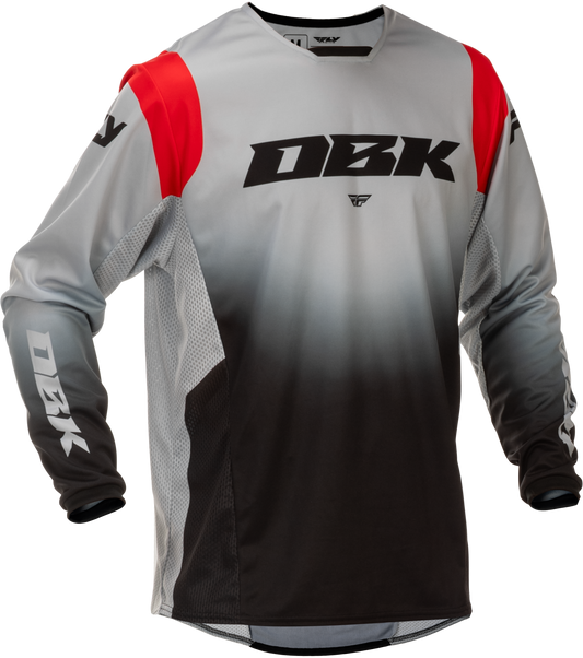 Fly Racing Kinetic Dbk Offroad Jersey - X-Large Grey, Black & Red