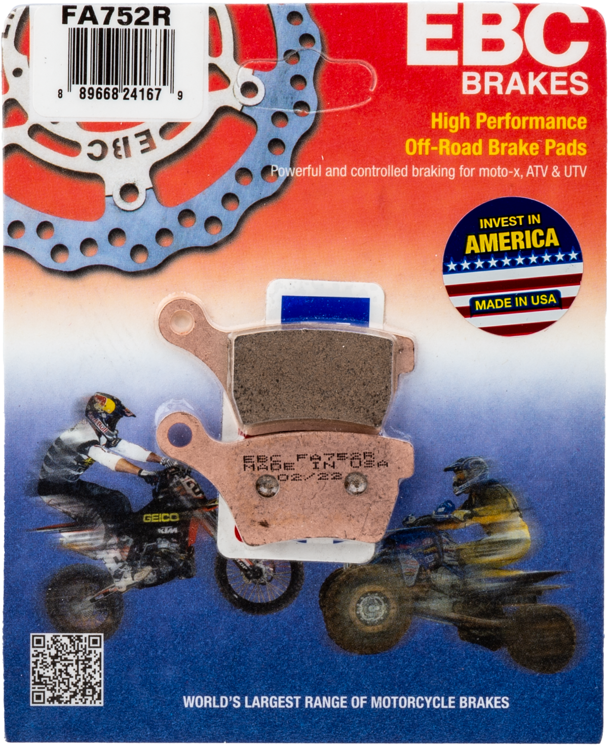 EBC Fa752R Sintered R Series Offroad Brake Pads