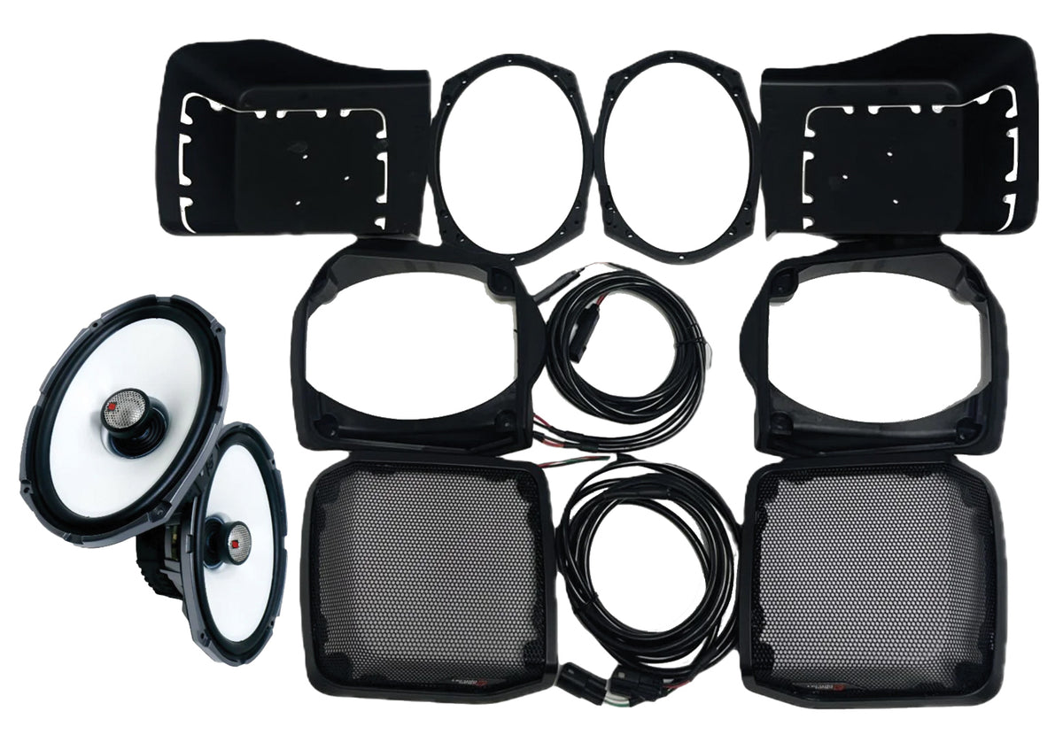 Cerwin Vega 6x9 Inch Cut-In Lid Kit with SM694 for Harley Davidson 2014+ Models