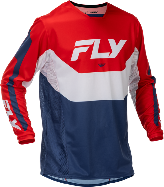 Fly Racing Kinetic Offroad Jersey for Men - Red, White & Blue, X-Large