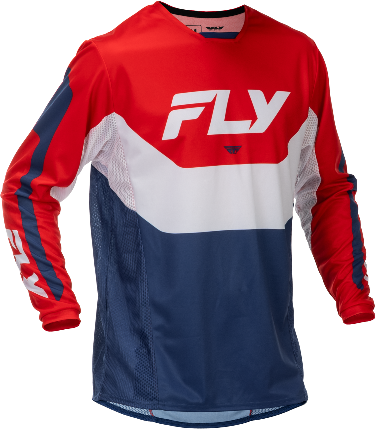 Fly Racing Kinetic Jersey for Offroad Riding - Small, Red/White/Blue