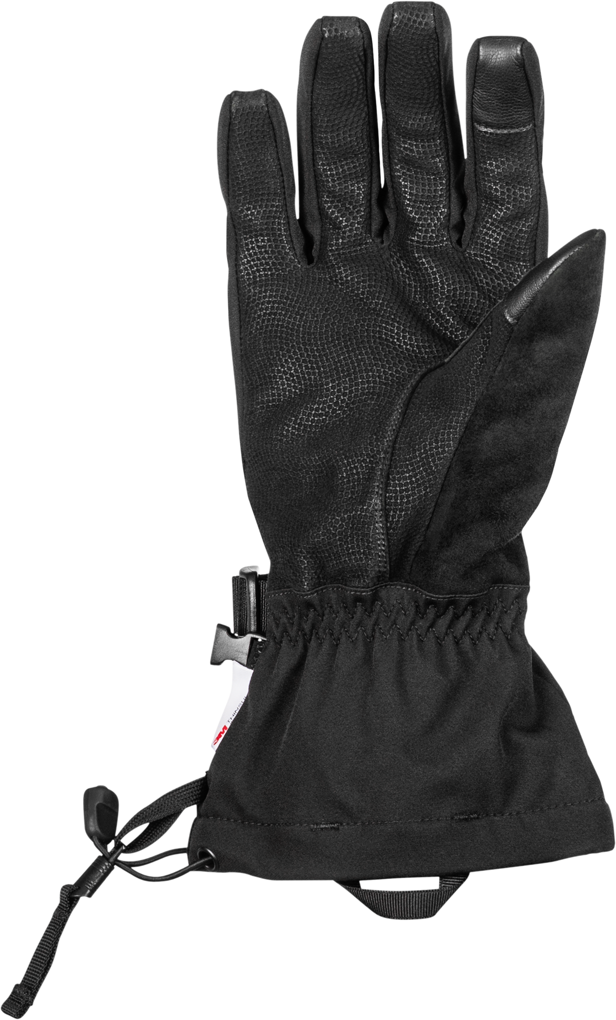 Fly Racing Title Gauntlet Gloves Black/Grey Small – Insulated Snowmobile Riding Gloves with Weatherproof Technology