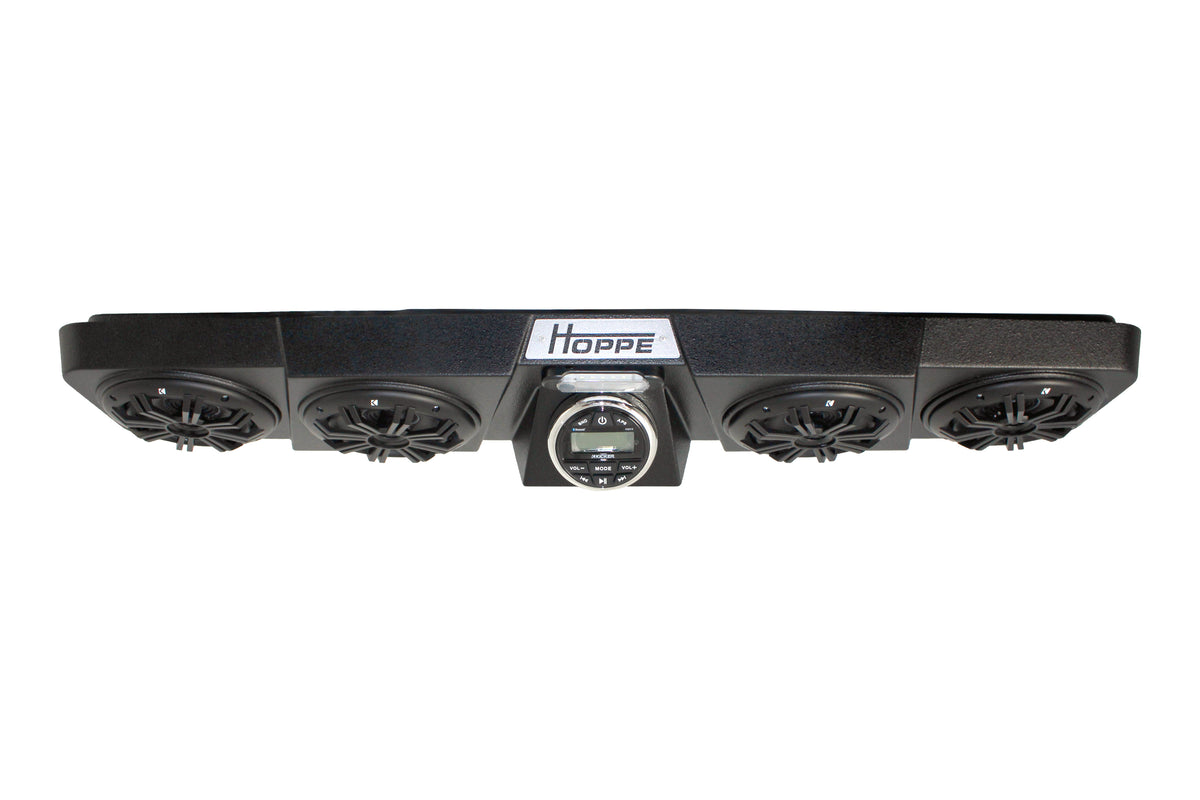 HOPPE HPEL-0077 Marine Audio System for Can-Am Defender – 6-Inch Speakers with Bluetooth and LED Lighting