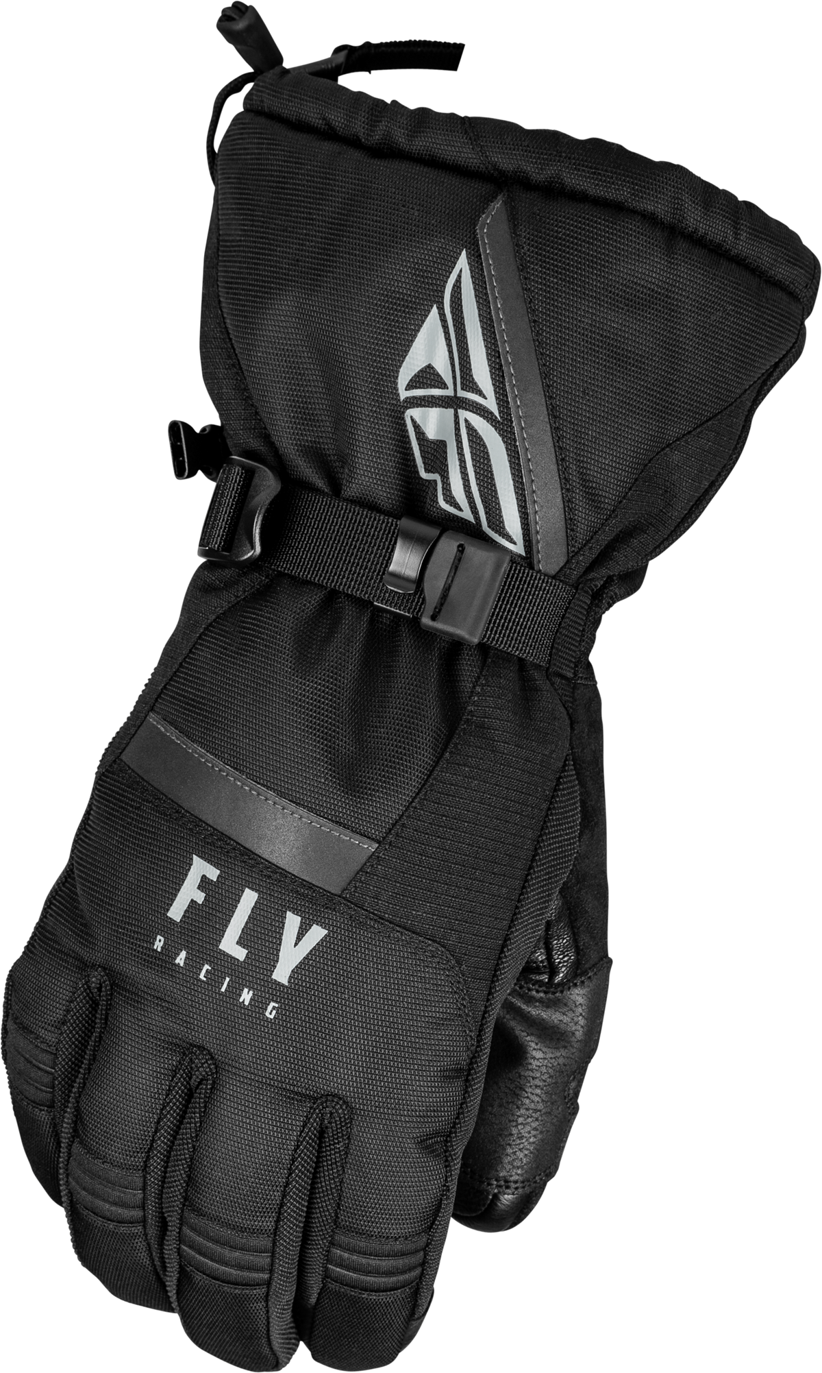 Fly Racing Cascade Gloves Black 3X-Large – Snow Mobile Cold Weather Gloves with Weatherproof Technology and High Visibility Features