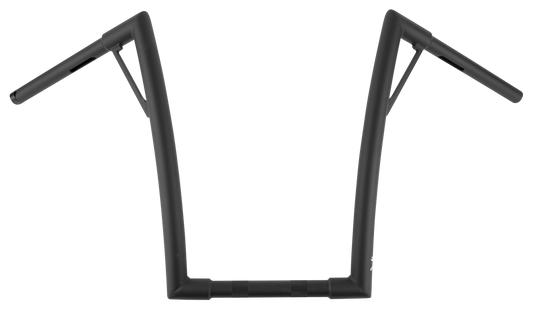 BURLY BRAND Louie 16-Inch Handlebars with 1.25-Inch Diameter Matte Black Finish for Harley Davidson Road King