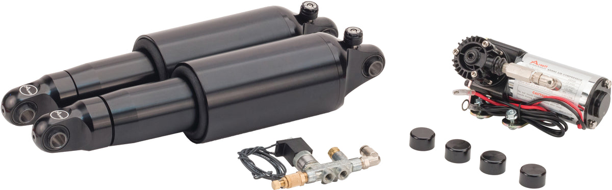 Arnott Fox Series Black V-Rod Air Shocks with Rebound for Harley-Davidson V-Rod Models