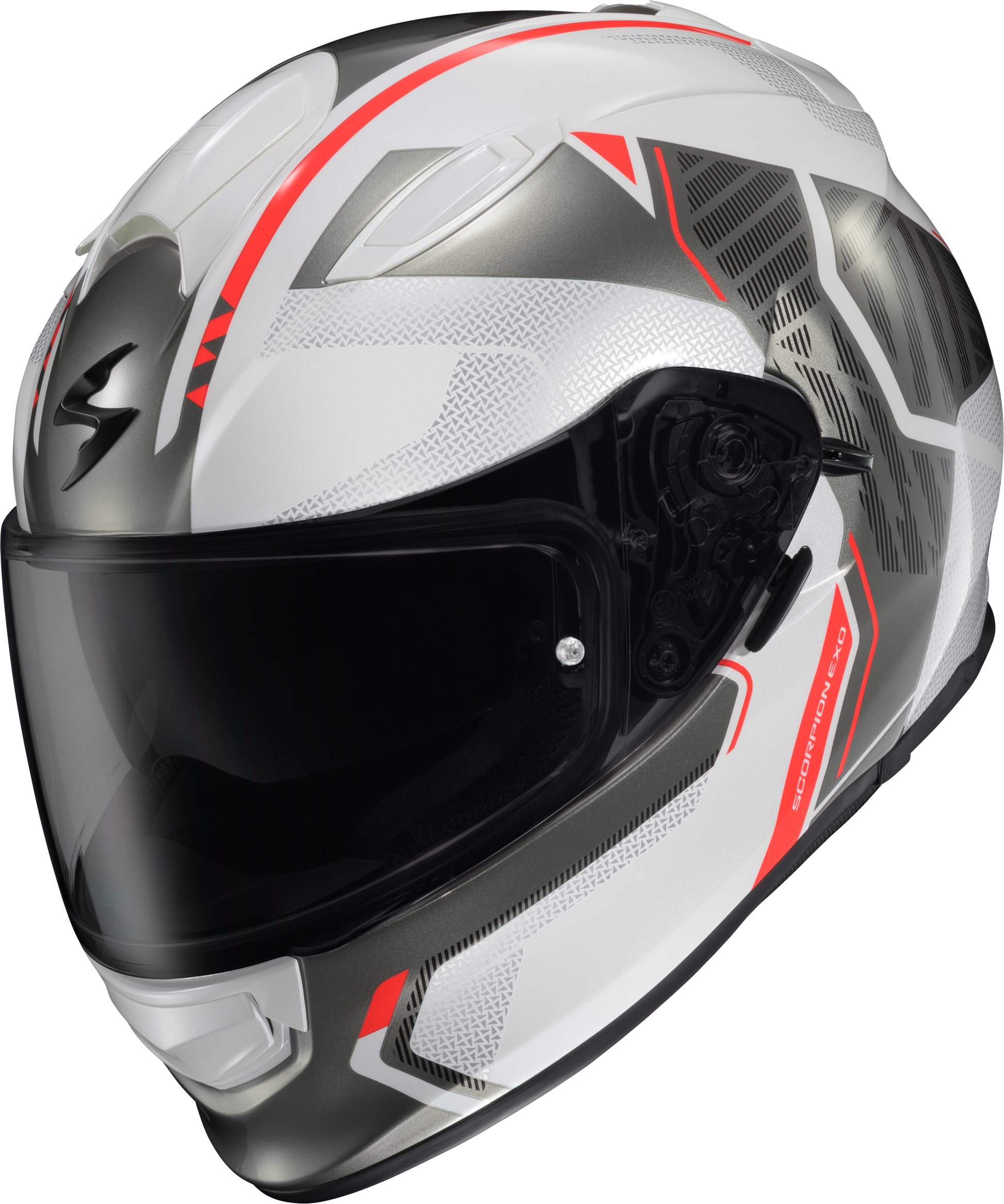 Scorpion EXO Ryzer Full Face Helmet - White/Grey Large, DOT & ECE 22.06 Certified