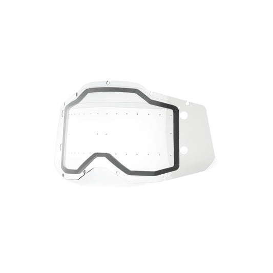 100-Percent Rc2/Ac2/St2 Forecast Dual Pane Sonic Bumps Clear Lens for Offroad Eyewear