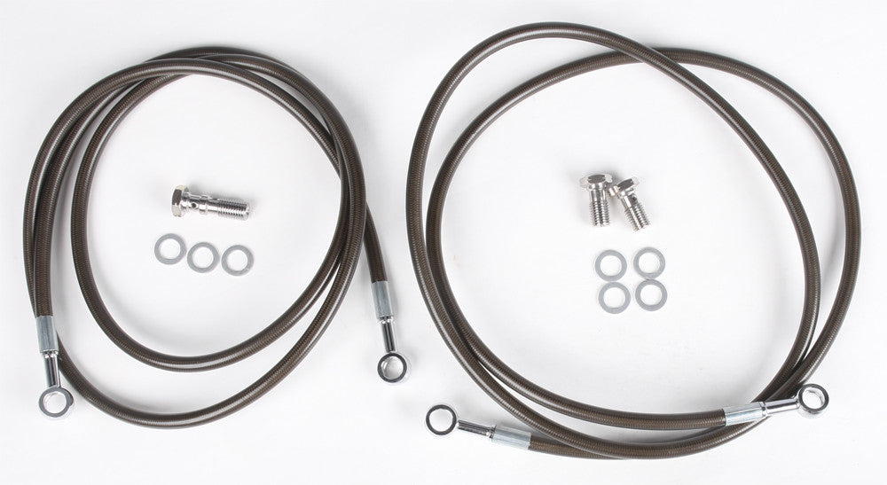 Streamline Brake Line Front 2 Line for Yamaha YFZ350 Banshee (1987-1996) - Smoke