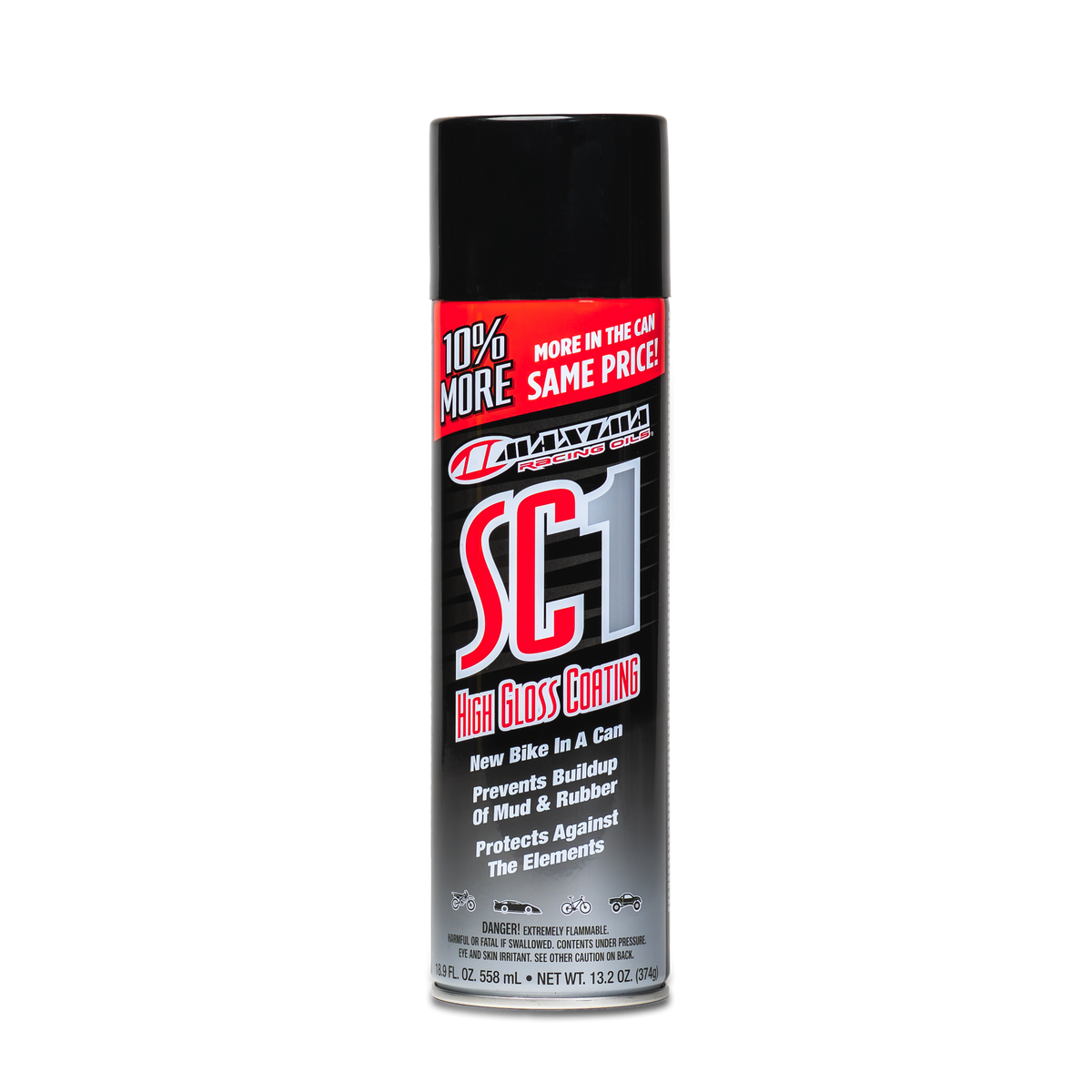Maxima High Gloss SC1 Clear Coat Silicone Spray – 12 oz. for Shine, Protection, and Lubrication