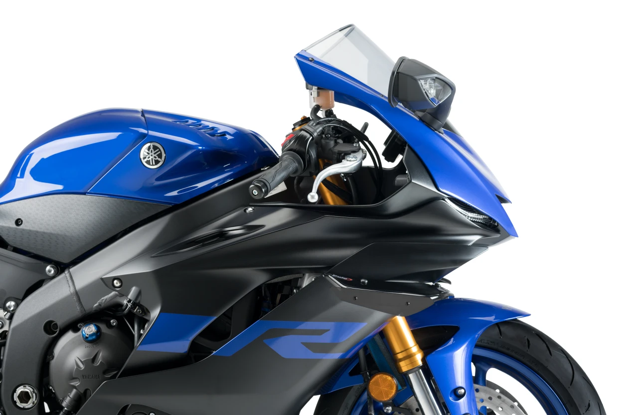 PUIG Sport Side Spoilers Black for Yamaha – Enhances Aerodynamics and Racing Performance