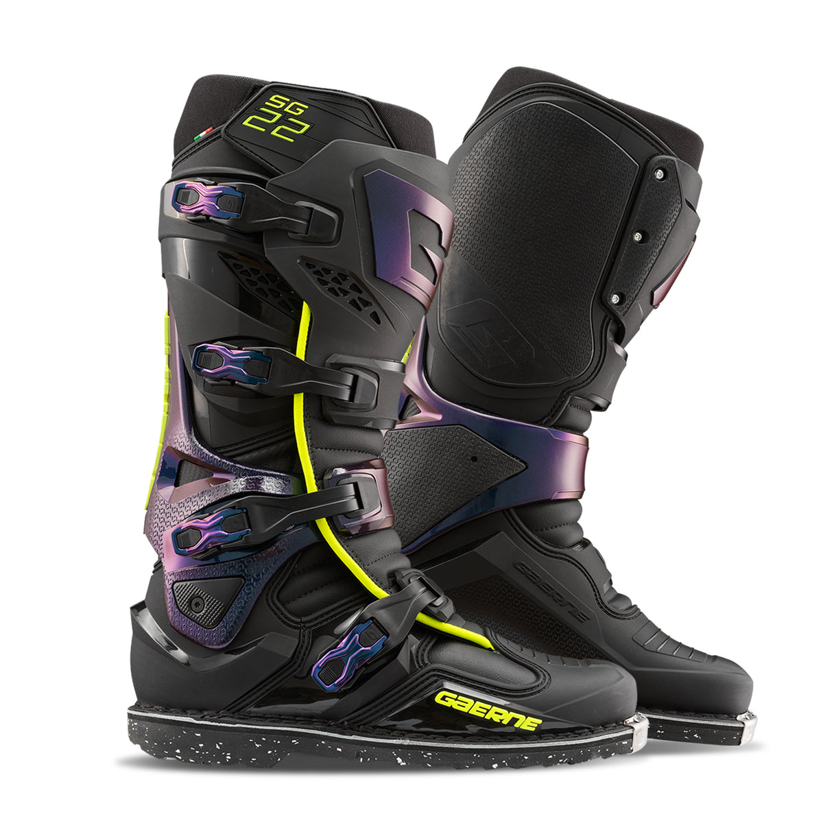 Gaerne SG.22 Offroad Boots Size US 10 – Black Performance Footwear with Advanced Features