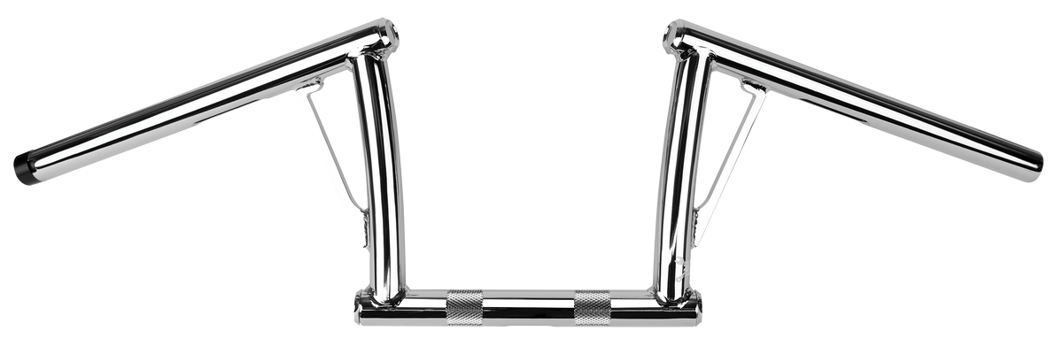 BURLY BRAND Viejo Cito 8-Inch Handlebar with 1-Inch Diameter Chrome Finish for Harley Davidson