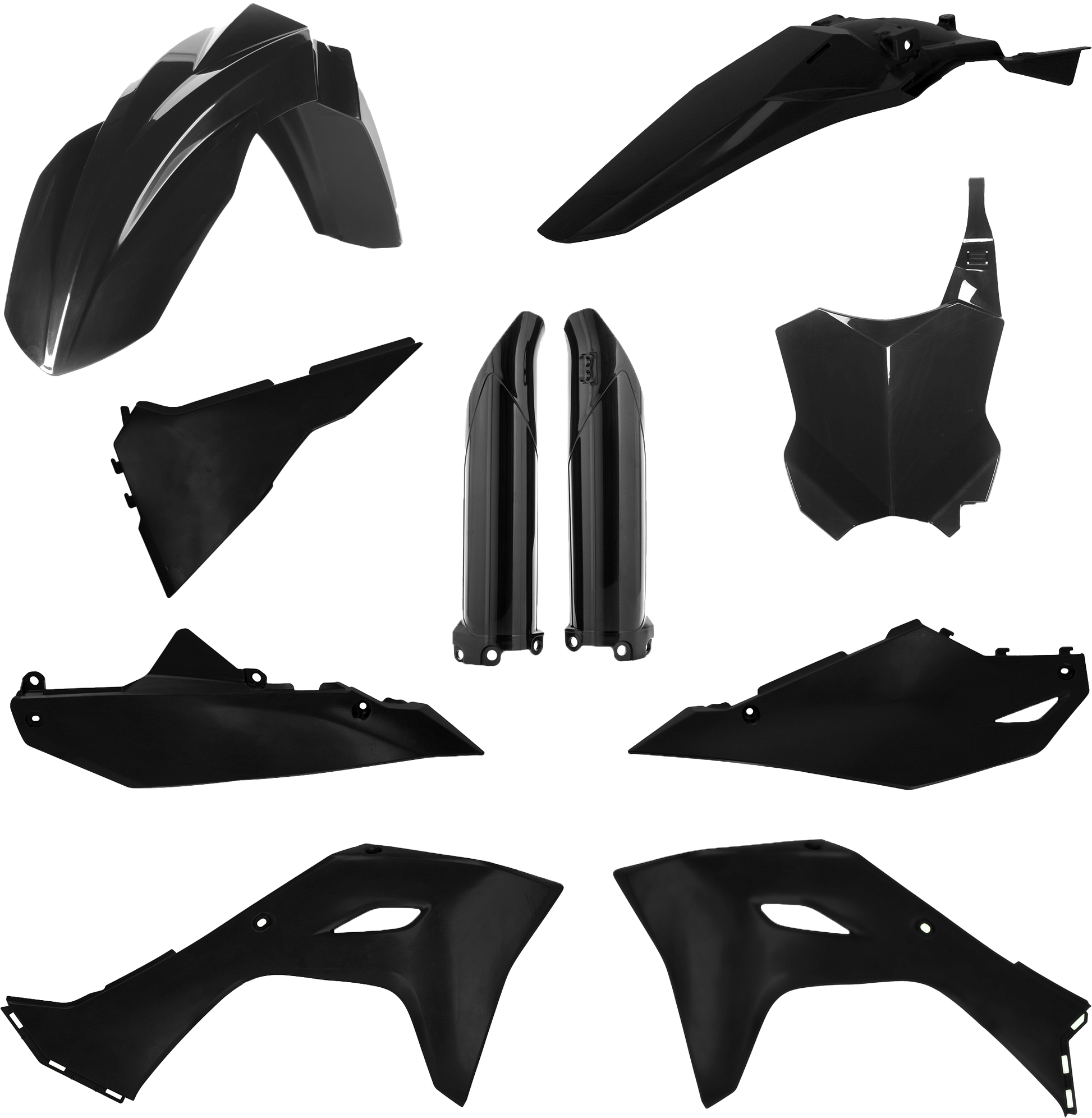 ACERBIS Full Plastic Kit for Kawasaki KX450F and KX450X in Black
