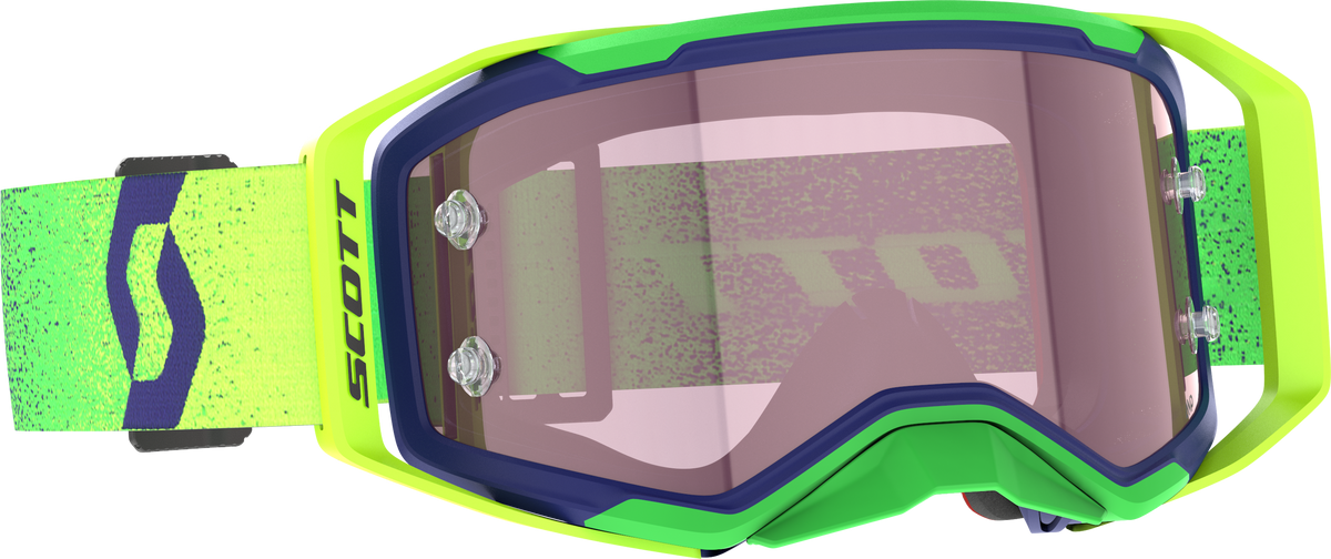 SCOTT Prospect 2.0 AMP Chrome Offroad Goggles with Rose Lens - Midnight Purple/Neon Yellow