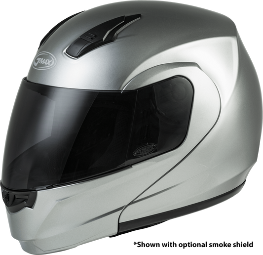 GMAX MD-04 Modular Helmet in Metallic Silver - X-Large, Gloss Finish