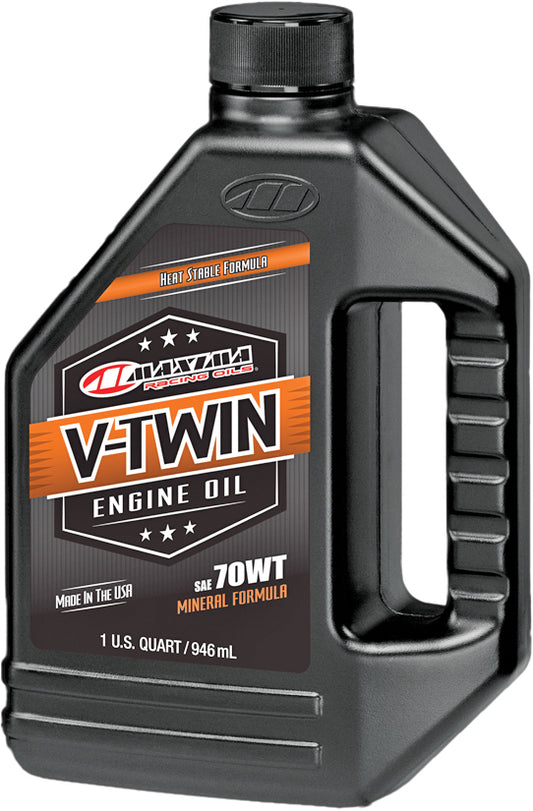 Maxima V Twin Engine Oil 70WT 32oz – Heavy-Duty 4-Stroke Motorcycle Oil for V-Twin Engines