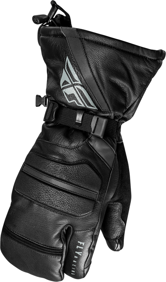 Fly Racing Ridgeline Claws Black X-Small Snow Gloves with Hydraguard Weatherproof Technology