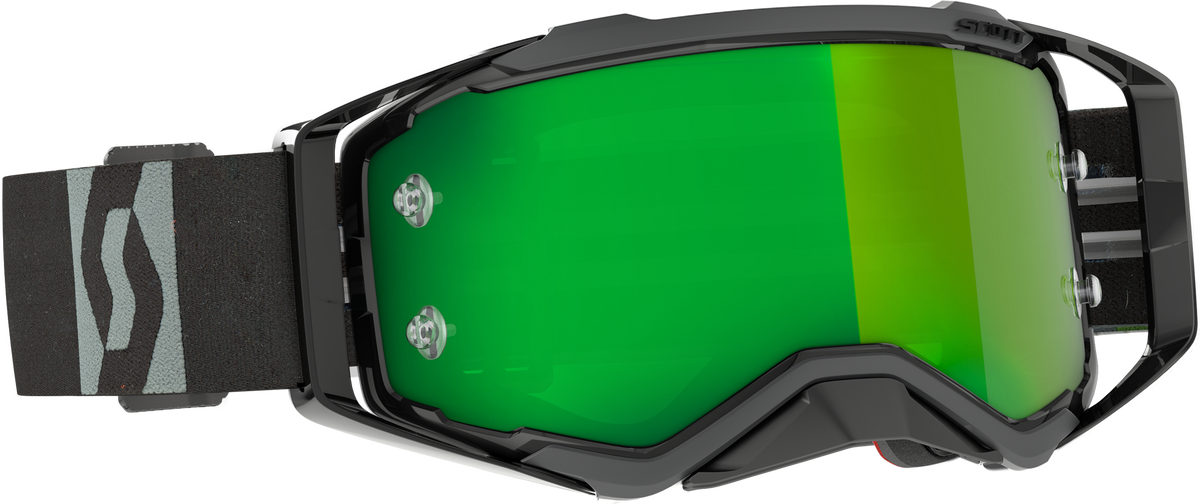 SCOTT Prospect Goggle Black/Grey with Green Chrome Lens – Offroad MX Eyewear Part 272821-1001279