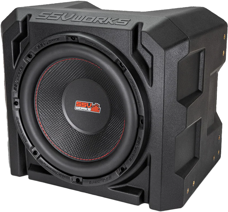 SSV Works Universal Sub Box with 10-inch Subwoofer - No Amplifier Included