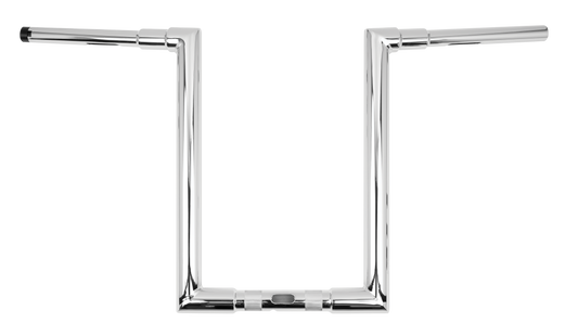 BURLY BRAND Jason 16-Inch Handlebar with 1.25-Inch Diameter in Chrome for Harley Davidson Touring Models