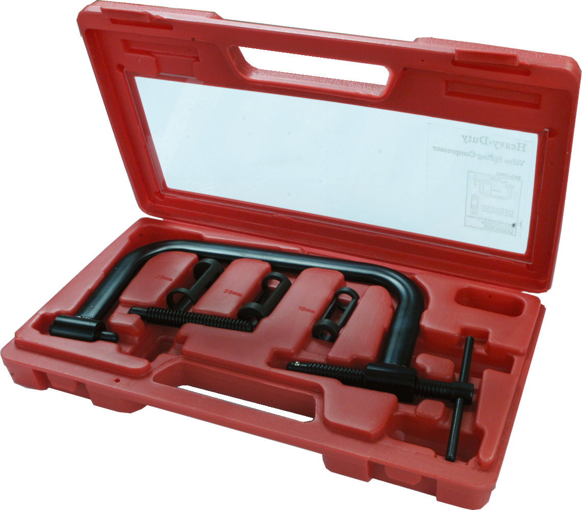 FIRE POWER Valve Spring Compressor Model 0112088 – Heavy-Duty Universal Tool with Multiple Collars and Carrying Case