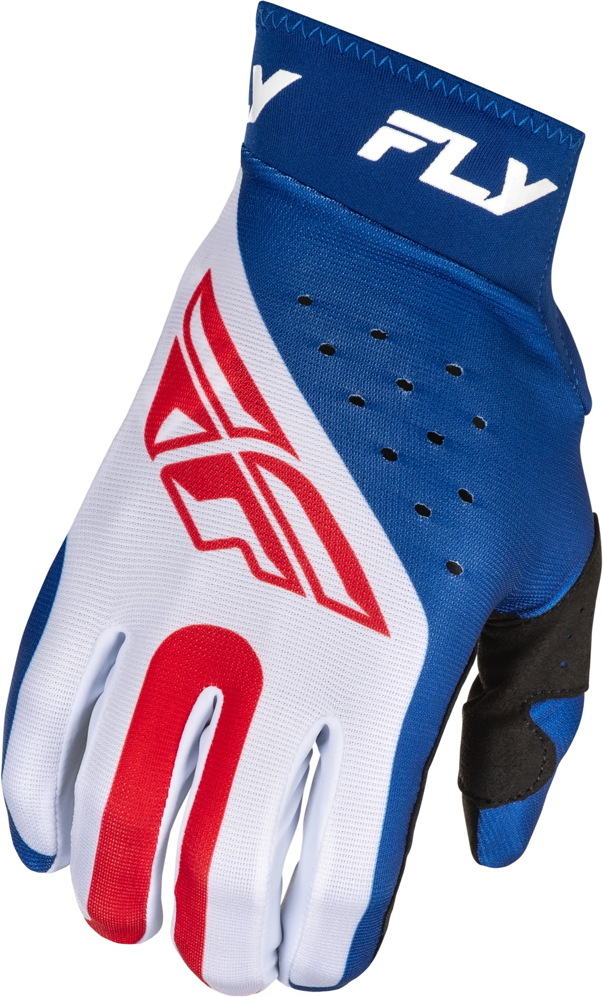 Fly Racing Pro Lite Offroad MX Gloves - Small, Red/White/Blue