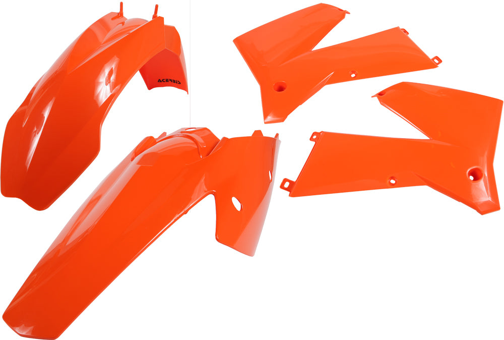 ACERBIS Plastic Kit Orange for KTM Offroad Models - Front and Rear Fenders, Side Panels, Radiator Scoops