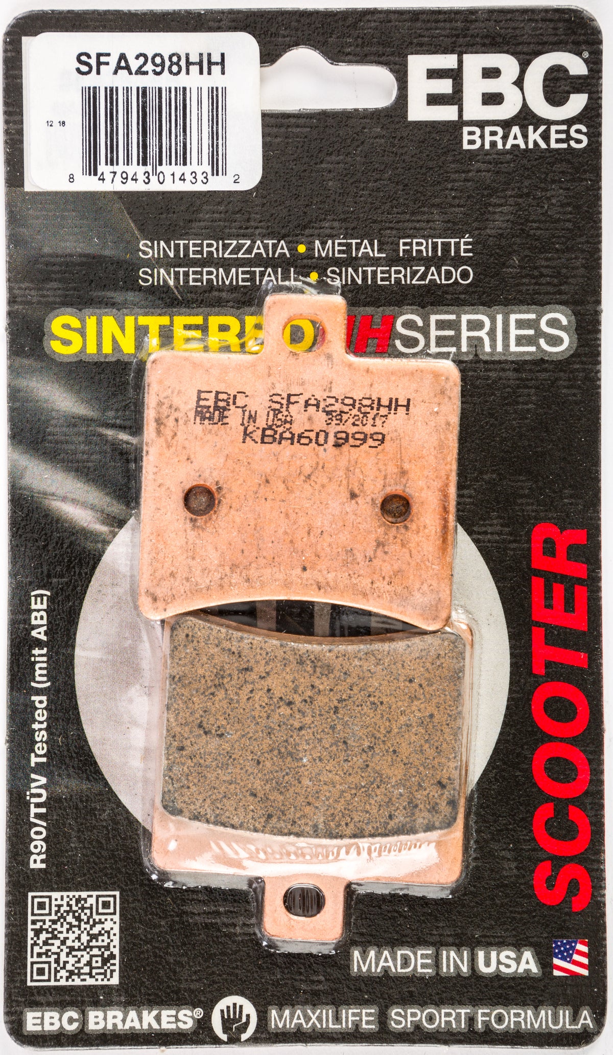 EBC Double-H Sintered Superbike Brake Pads SFA298HH for Scooter Street Models