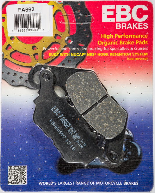 EBC FA662 Organic Brake Pads for Yamaha YZF-R3 (2015-2017)