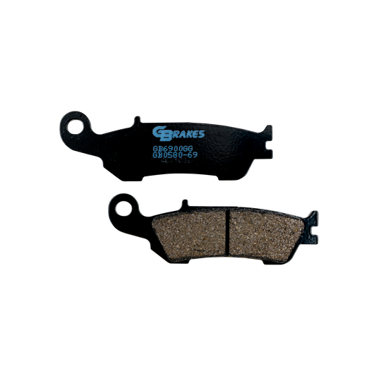 GBRAKES GB0580-69 Semi-Metallic Offroad Brake Pads for Enhanced Stopping Power