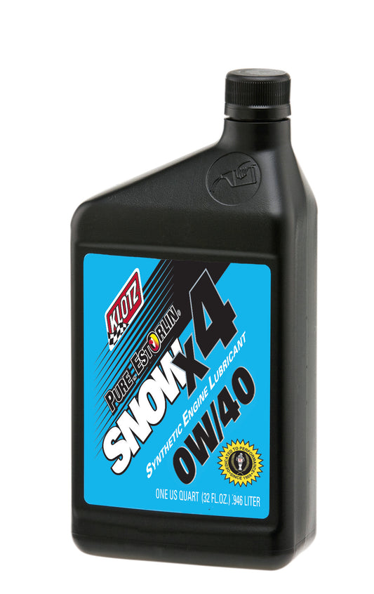KLOTZ Estorlin Snow X4 0W-40 Engine Oil – 32 oz. for Snowmobiles and Cold Weather Performance
