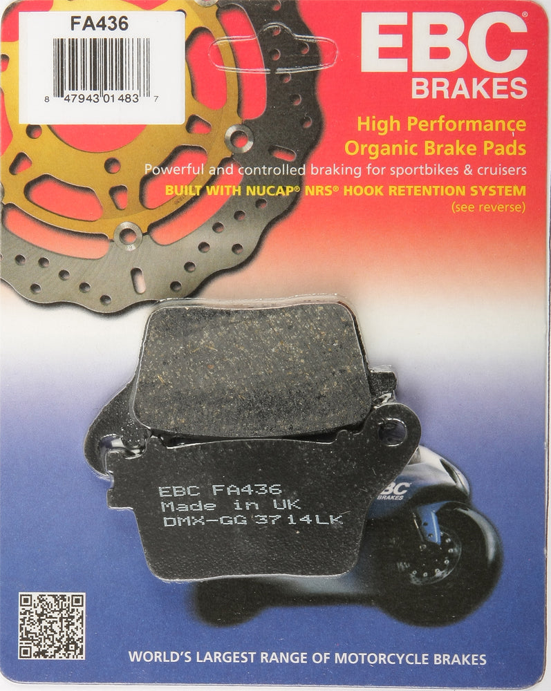 EBC FA436 Brake Pads for Suzuki GSX-S1000, Yamaha YZF-R1M & Honda CBR1000RR