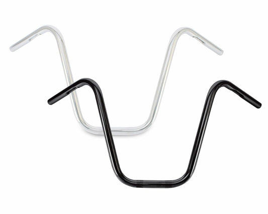 BURLY BRAND Narrow 14" Apehangers Handlebars with 1 Inch Diameter in Black for Harley Davidson & Dyna Models
