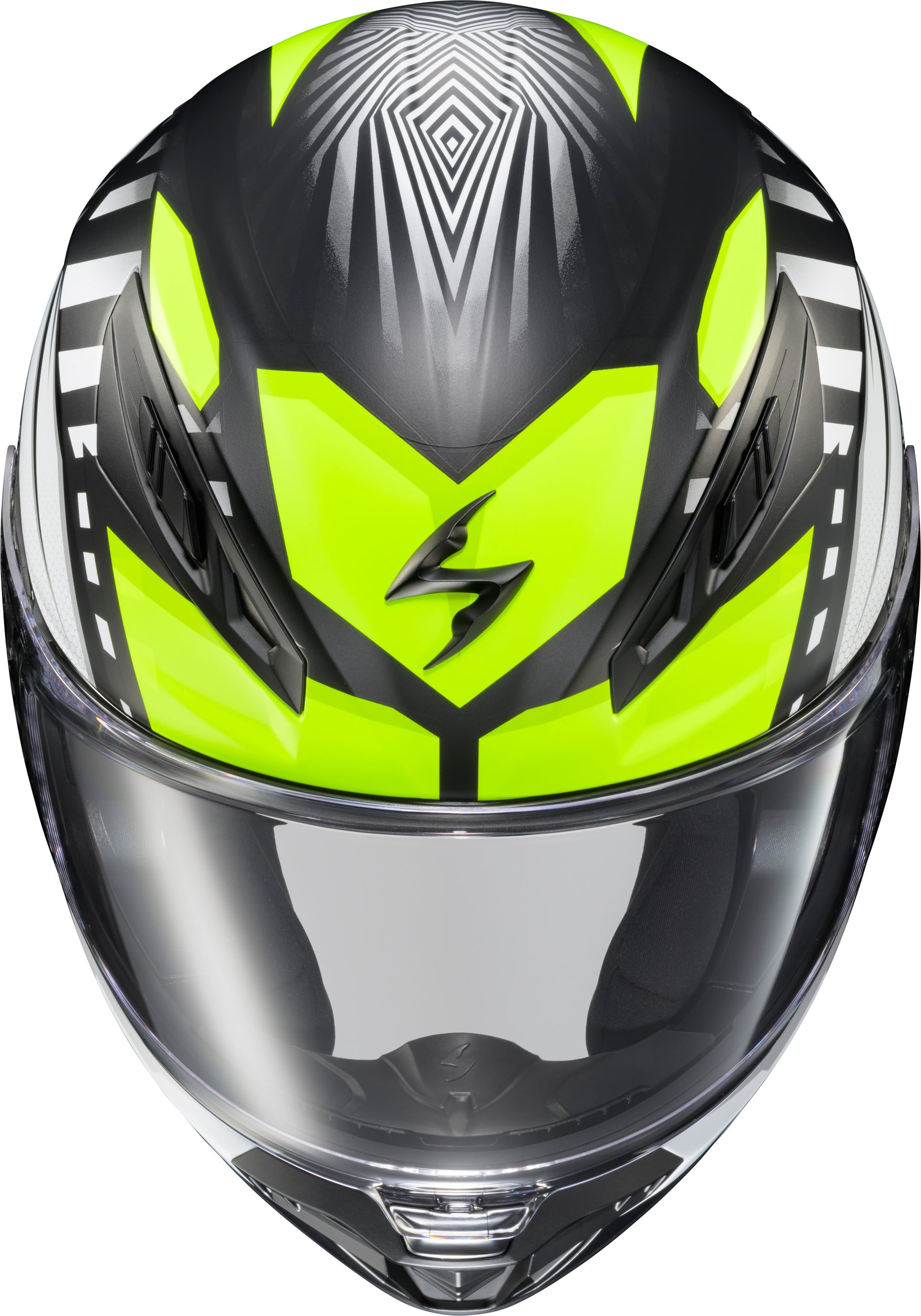 SCORPION EXO Exo R430 Full Face Helmet Head Trip Hi-Vis Yellow 2X-Large