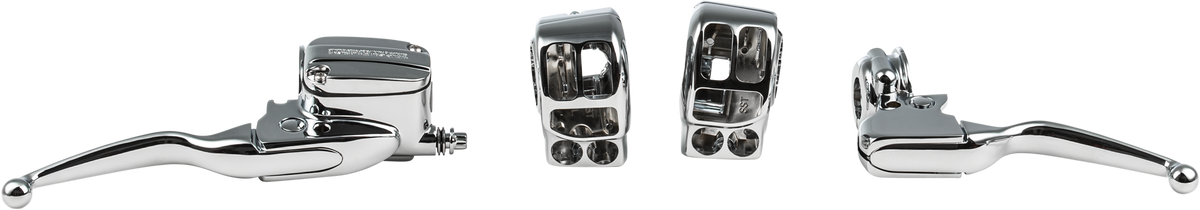 Hardrive Chrome Handlebar Control Kit with Clutch Cable for Harley Davidson 2021-2022 V-Twin Models