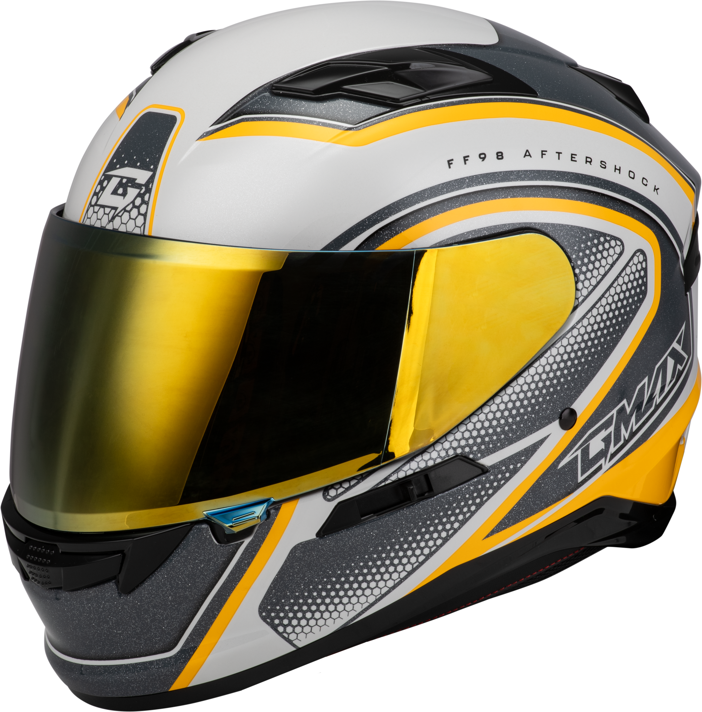 GMAX F19841037 DOT Approved Full-Face Helmet with Integrated LED Rear ...