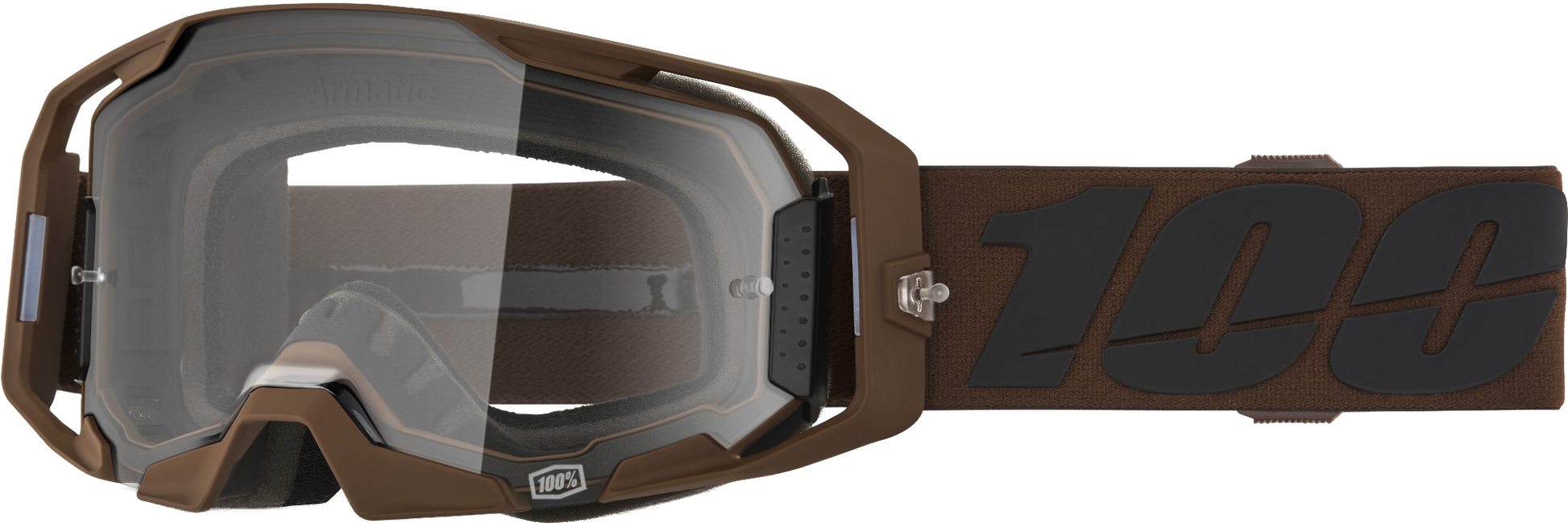 100 Percent Armatic Goggle with Clear Lens – Offroad Motocross Eyewear for Precision and Comfort