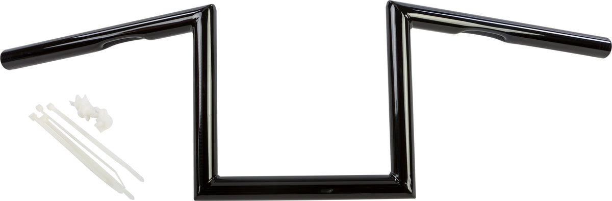 HardDrive 21-231GB 1-Inch Dimpled Z Bar Handlebars for Harley Davidson Dyna and Road King