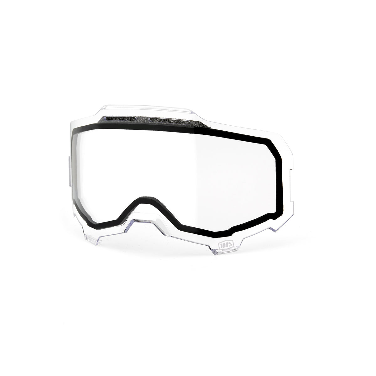 100-Percent Armega/Armatic Injected Dual Pane Vented Clear Lens for Offroad Eyewear