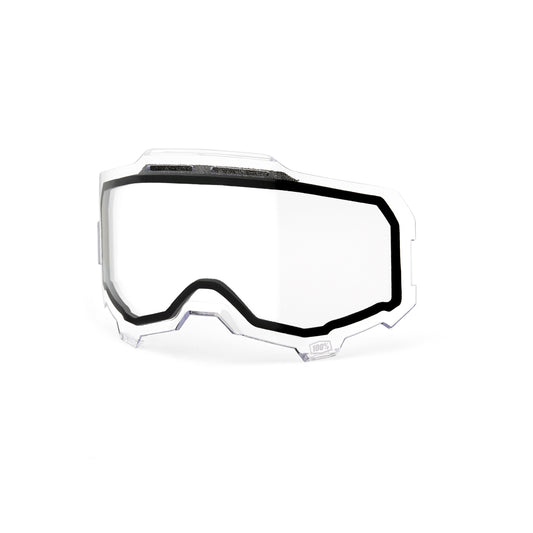 100-Percent Armega/Armatic Injected Dual Pane Vented Clear Lens for Offroad Eyewear