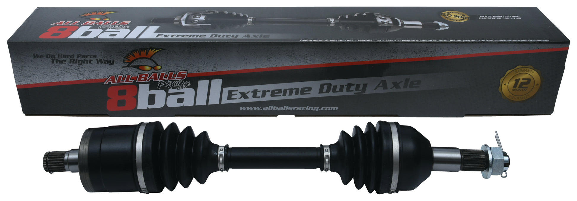 ALL BALLS 6 Ball Heavy Duty Rear Axle for ATV and UTV - OEM Fitment and Enhanced Strength