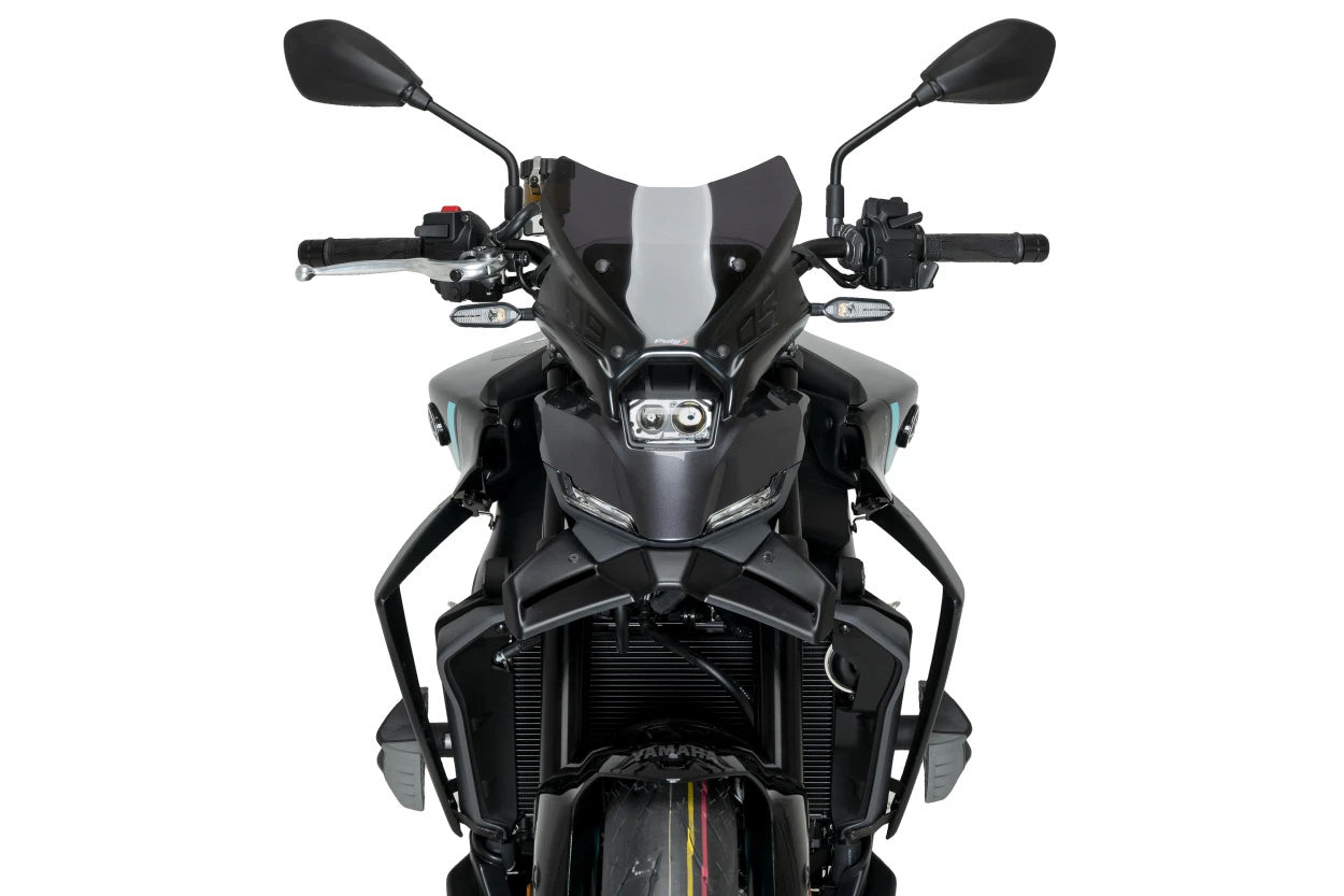 PUIG Downforce Front Spoiler for Yamaha - Matte Black (Part 22079J)
