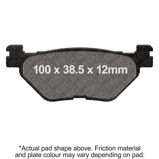 EBC Brakes SFA319 Organic Brake Pads for Yamaha XP500 TMAX (2001-2016)